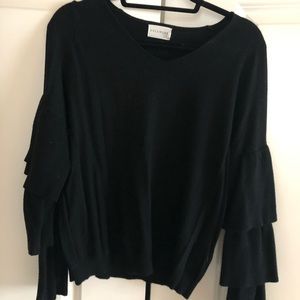 Ruffle Sleeve Sweater